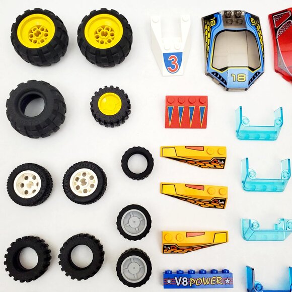 LEGO Wheels Tires Hubs Car Vehicle Brick Parts Pieces Accessories Minifigure Lot - Picture 3 of 11